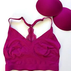 🩷🎀 Enbliss Racerback Bralette with Gorgrous Lace Back